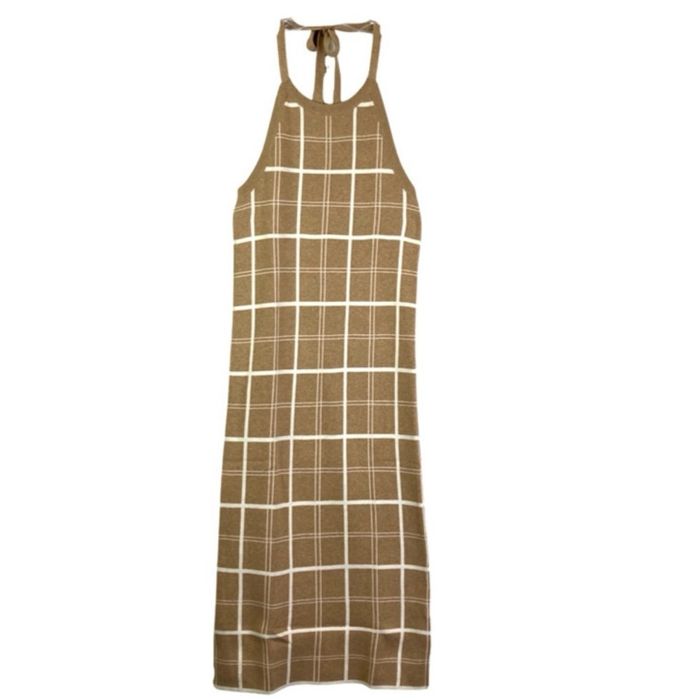 ❗️NWOT❗️CASHMERE Cotton Blend Midi Halter Dress
